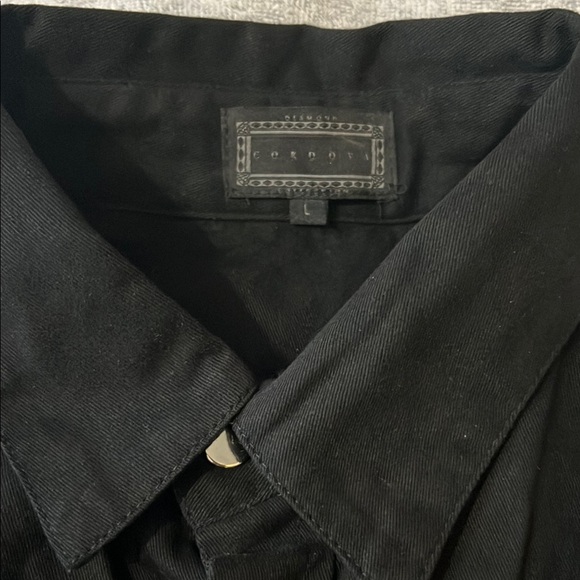 Cordova Casual Black Button Down Shirt with Classic Collar - Picture 8 of 11